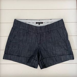Dear John Hampton Comfort Short Blue Denim Size 26 Cuff Hem - EUC